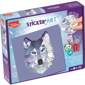   Kreatív matricás készlet, állatok, MAPED CREATIV Sticker' Art (IMAC907055)