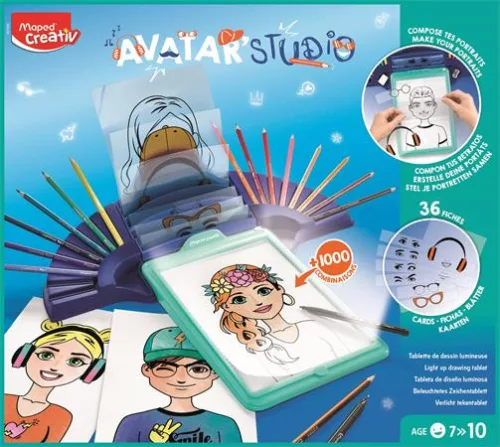 Kreatív rajzkészlet kiegészítőkkel, MAPED CREATIV Avatar Studio (IMAC907064)
