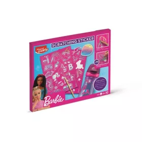   Képkarcoló matricás készlet, MAPED CREATIV Barbie Scratching (IMAC907075)