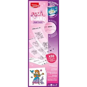   Kreatív rajzkészlet, kiegészítő sablon, tündérmese, MAPED CREATIV Lumi Board (IMAC907096)