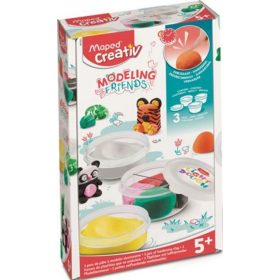   Modellező gyurmakészlet, levegőre száradó, MAPED CREATIV Modeling Friends (IMAC907203)