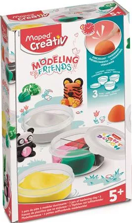 Modellező gyurmakészlet, levegőre száradó, MAPED CREATIV Modeling Friends (IMAC907203)