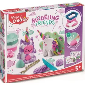   Modellező gyurmakészlet, levegőre száradó, mágikus, MAPED CREATIV Modeling Friends Magical (IMAC907206)