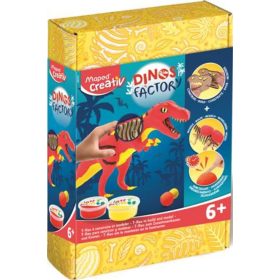   Dínó készítő modellező gyurmakészlet, T-Rex, MAPED CREATIV Dinos factory (IMAC907210)