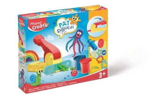 Gyurma és formázó készlet, 16 darabos, MAPED CREATIV Pat Dough (IMAC907215)