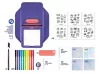 Tetoválás- és matricakészítő készlet  2 az 1-ben, MAPED CREATIV Tattoos & Stickers (IMAC911900)