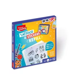  Tetoválás- és matricakészítő készlet utántöltő, MAPED CREATIV Tattoos & Stickers (IMAC911901)