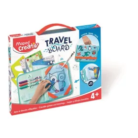   Kreatív készségfejlesztő tábla, utazótáskával, állati móka, MAPED CREATIV Travel Board (IMAC969310)