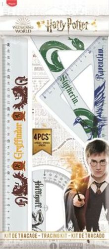 Vonalzókészlet, műanyag, 4 darabos, MAPED Harry Potter Teens (IMAH981765)