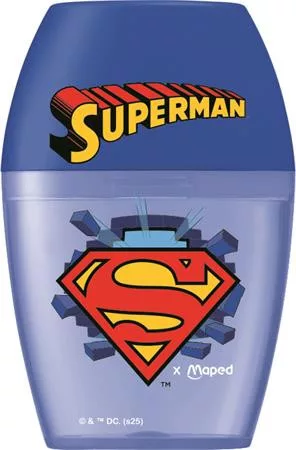 Hegyező, egylyukú, tartályos, MAPED Superman Shaker (IMAS034034)