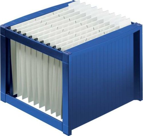 Függőmappa tároló, műanyag, HELIT, kék (INH6110034)