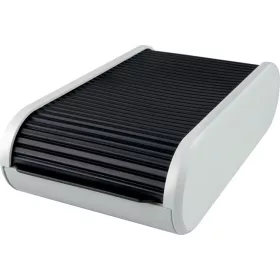   Névjegytartó, 300 db-os, rolós, fekvő, HELIT Linear, szürke (INH62180)