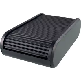   Névjegytartó, 300 db-os, rolós, fekvő, HELIT Linear, fekete (INH621805)