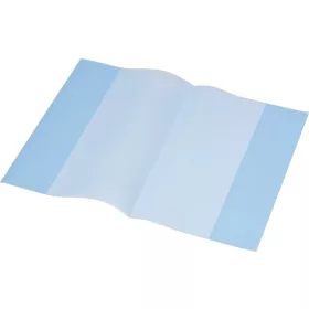   Füzet- és könyvborító, A5, PP, 80 mikron, narancsos felület, PANTA PLAST, kék (INP0302005103)