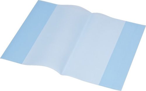 Füzet- és könyvborító, A5, PP, 80 mikron, narancsos felület, PANTA PLAST, kék (INP0302005103)