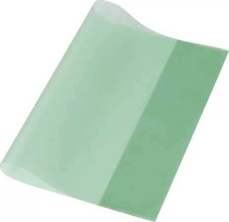 Füzet- és könyvborító, A5, PP, 80 mikron, narancsos felület, PANTA PLAST, zöld (INP0302005104)