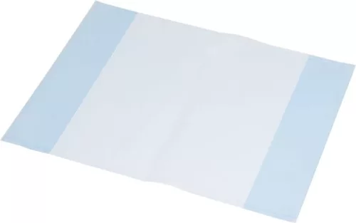 Füzet- és könyvborító, A4, PP, 80 mikron, narancsos felület, PANTA PLAST, kék (INP0302006703)