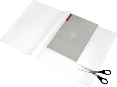 Füzet- és könyvborító, áttetsző, fényes felület, állítható széllel, öntapadó csíkkal 550x310 mm, PP, PANTA PLAST (INP0302007600)