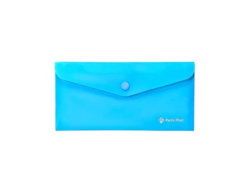 Irattartó tasak, 250x140 mm, PP, patentos, PANTA PLAST, neon kék (INP0410008703)