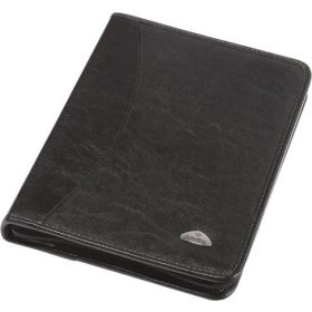   Konferencia mappa, A4, cipzáras, 25 mm, PANTA PLAST, fekete (INP04170020)