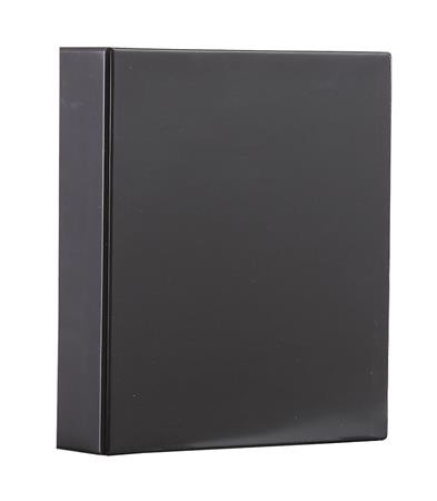 Gyűrűs könyv, panorámás, 4 gyűrű, 80 mm, A4, PVC, PANTA PLAST, fekete (INP316002701)