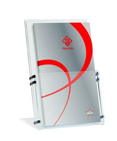 Prospektustartó, asztali, A6, PANTA PLAST (INP4030100)