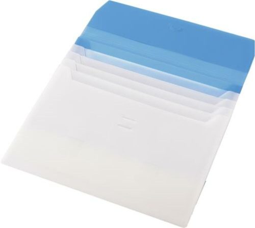 Irattartó tasak, A4, PP, 5 részes, PANTA PLAST, kék (INP410002003)