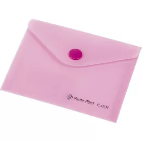   Irattartó tasak, A6, PP, patentos, 160 mikron, PANTA PLAST, pasztell rózsaszín (INP410005213)