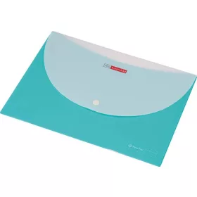   Irattartó tasak, A4, PP, patentos, két zsebes, 200 mikron, PANTA PLAST, zöld (INP4101704)