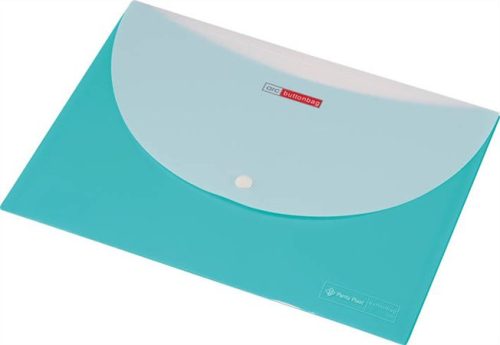 Irattartó tasak, A4, PP, patentos, két zsebes, 200 mikron, PANTA PLAST, zöld (INP4101704)