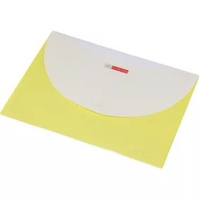   Irattartó tasak, A4, PP, patentos, két zsebes, 200 mikron, PANTA PLAST, sárga (INP4101706)