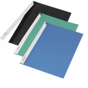   Gyorsfűző, hosszú klipes, PP, A4, PANTA PLAST, kék (INP4101903)