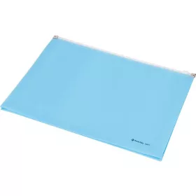   Irattartó tasak, A4, PP, cipzáras, talpas, PANTA PLAST, pasztellkék (INP4103803)