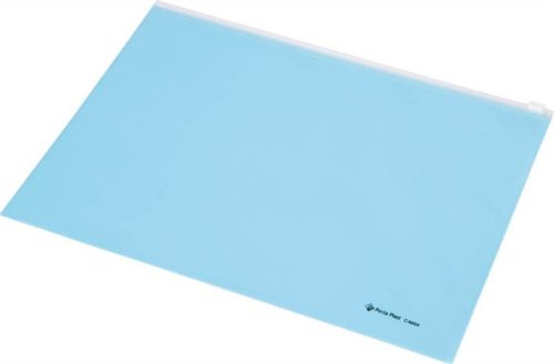Irattartó tasak, A4, PP, cipzáras, PANTA PLAST, pasztellkék (INP4103903)