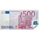 Jegyzettömb, 70 lap, 120x61,5 mm, PANTA PLAST 500 Euro (INP42305799)