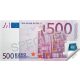 Jegyzettömb, 70 lap, 120x61,5 mm, PANTA PLAST 500 Euro (INP42305799)