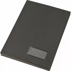   Aláírókönyv, A4, 20 részes, karton, műbőr hatású borító, VICTORIA OFFICE, fekete (INVAK)