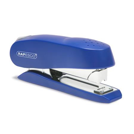 Tűzőgép, 24/6-8, 26/6-8, 50 lap, RAPESCO Luna Half-Strip, kék (IR0237)
