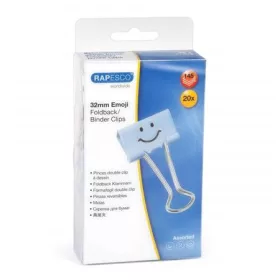 Bindercsipesz, 32 mm, Fun, RAPESCO, világoskék (IR1353)