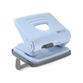   Lyukasztó, kétlyukú, 25 lap, fém, RAPESCO 825, világoskék (IR1359)