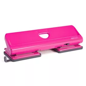   Lyukasztó, négylyukú, 22 lap, fém, RAPESCO 720, pink (IR1385)