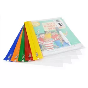   Rendszerező tasak, A5, cipzáras, RAPESCO, Zippi, vegyes színek (IR1502)