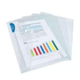   Irattartó tasak, A4+, patentos, RAPESCO Eco, áttetsző (IR1629)