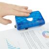 Tűzőgép és lyukasztó szett 24/6, 26/6, 12 lap, RAPESCO, átlátszó kék, tűzőkapoccsal (IR1719)