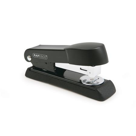 Tűzőgép, 24/6, 26/6, 20 lap, fém, RAPESCO Minno Half-Strip, fekete (IRA52600B3)