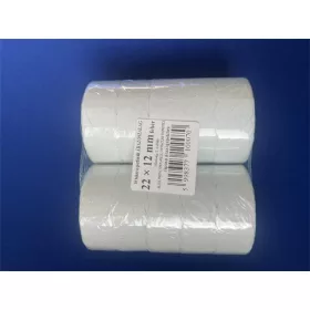 Árazószalag, 22x12 mm, „C”, fehér (IS22F)