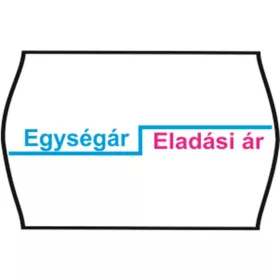   Árazószalag, feliratos, 25x16, Egységár/Eladási ár (IS2516EA)
