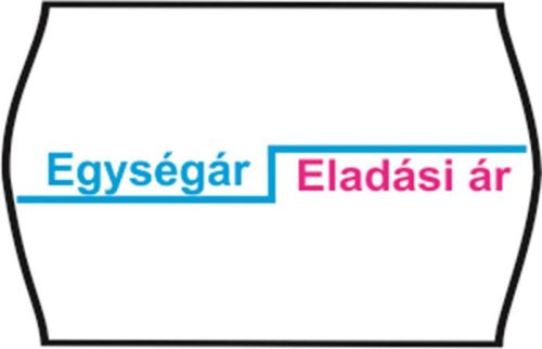 Árazószalag, feliratos, 25x16, Egységár/Eladási ár (IS2516EA)