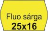 Árazószalag, 25x16 FLUO citrom (IS2516FC)