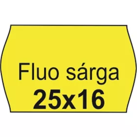 Árazószalag, 25x16 FLUO citrom (IS2516FC)